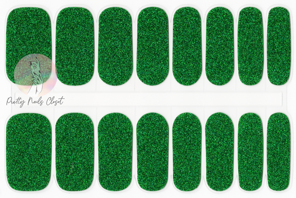 Lucky green-NEW Gel Nail wraps