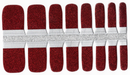 Merlot glitter pedicure