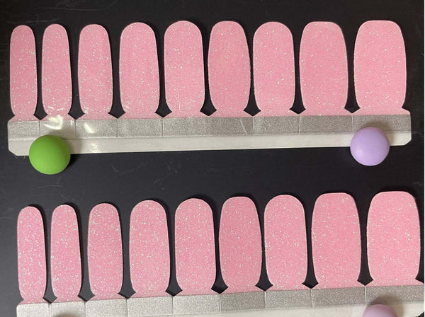 Janae-Solid with holographic glitter on top