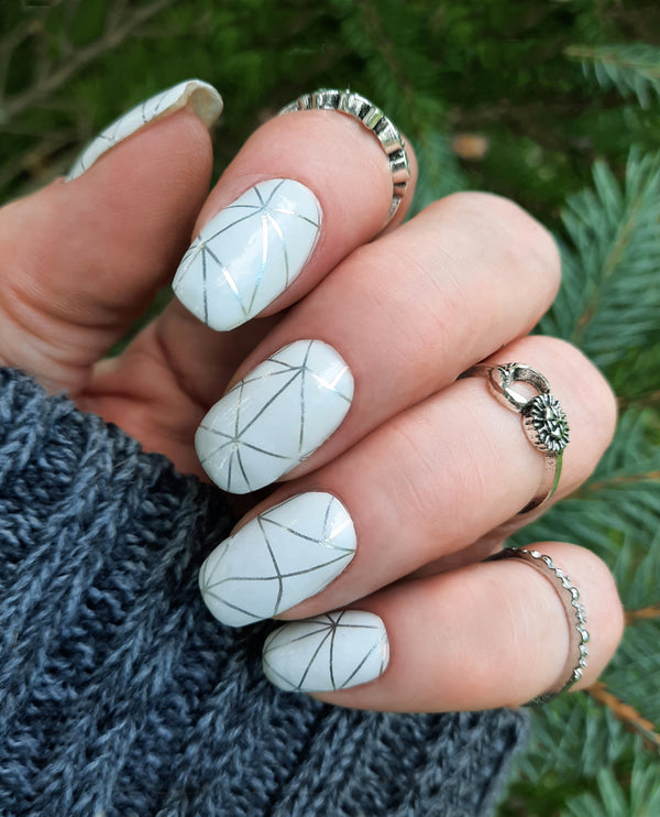 Ice lights-Pattern Design (white background)