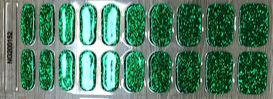 Festive in green-Semicured Gel wraps PREORDER