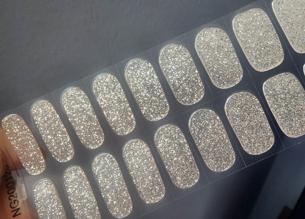 Glam and Festive- Glitter Semicured Gel wraps