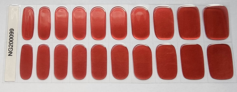 Red Mirror-Semicured Gel wraps