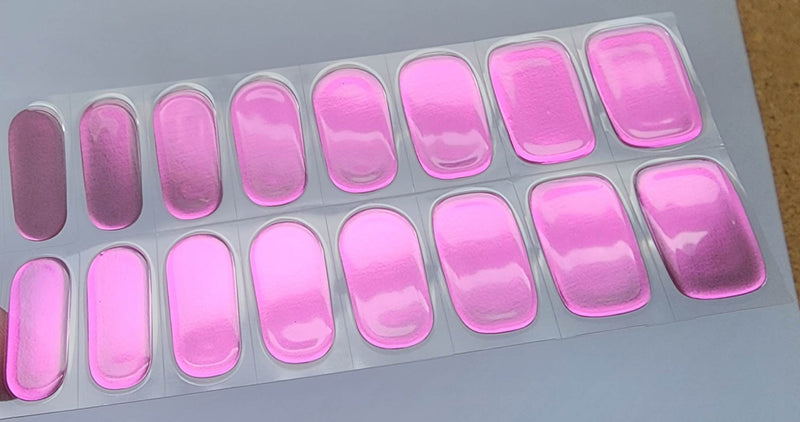 Pink Mirror-Semicured Gel wraps