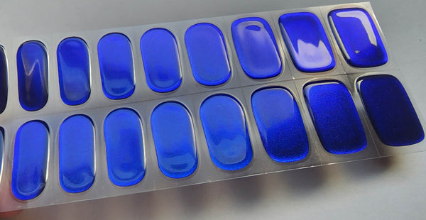 Blue Mirror-Semicured Gel wraps