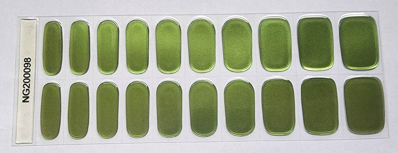 Green Mirror-Semicured Gel wraps