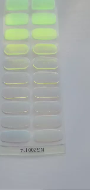 Green Paradise-Chameleon Semicured Gel wraps