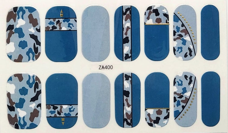 Camo on Blue