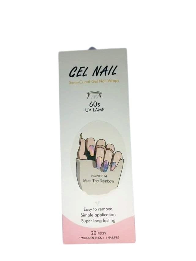 Gel Nail Wraps- Meet the rainbow