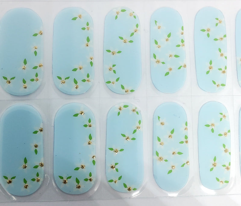 Gel Nail Wraps- Little FLowers Dancing