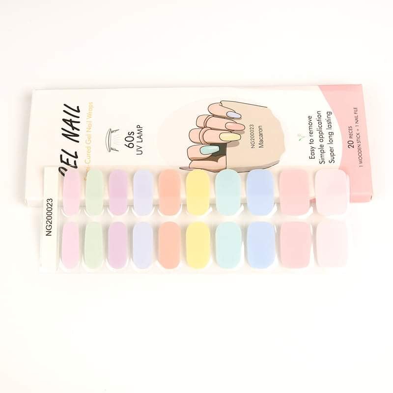 Sweet Ombre-Solid Gel wraps