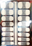 Silver french tips mini Nail Polish Strips