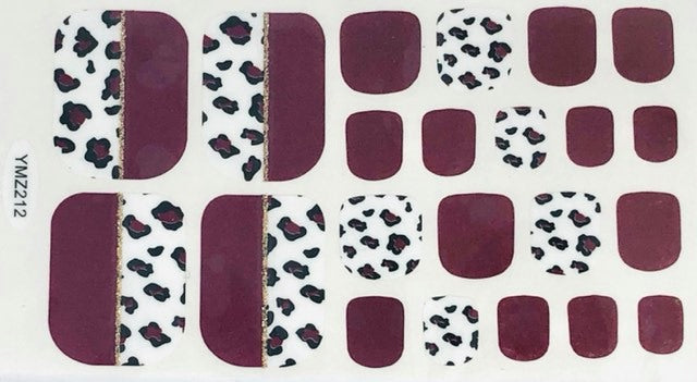 Wine Leopard Toes