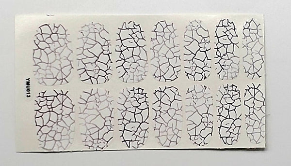 Crackle on white-Pattern Design