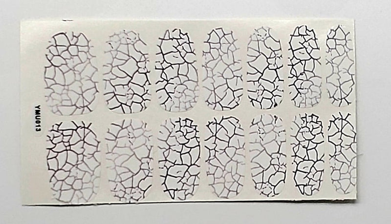 Crackle on white-Pattern Design