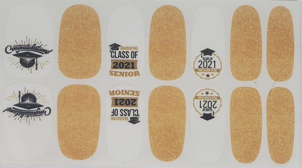 Class of 2021 in gold-Graduation