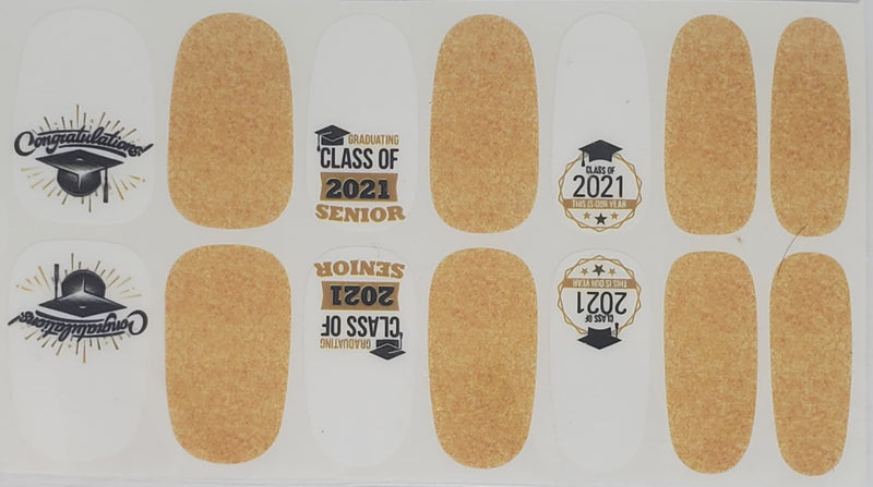 Class of 2021 in gold-Graduation