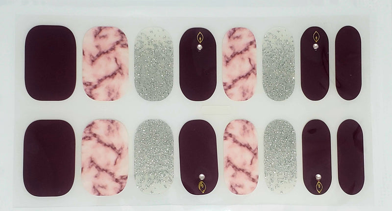 Burgundy marble