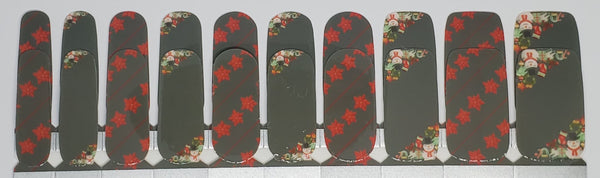 Poinsettia and Snowman