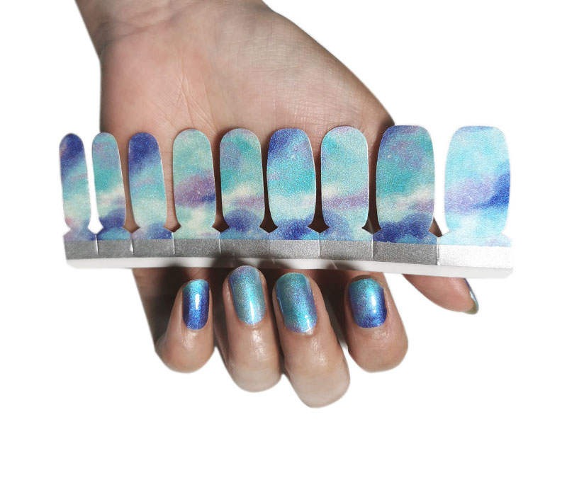 Aquamarine Girl- Chameleon Pattern Design
