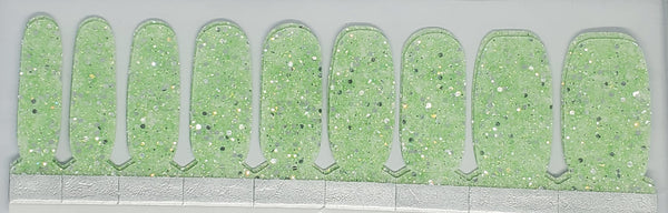 Spring Green-Glitter Design
