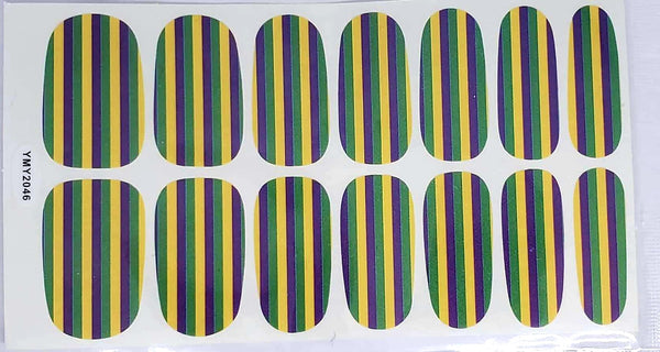 Mardi Gras stripes