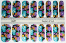 Care bears nail wraps, floral nail wraps, nail polish strips