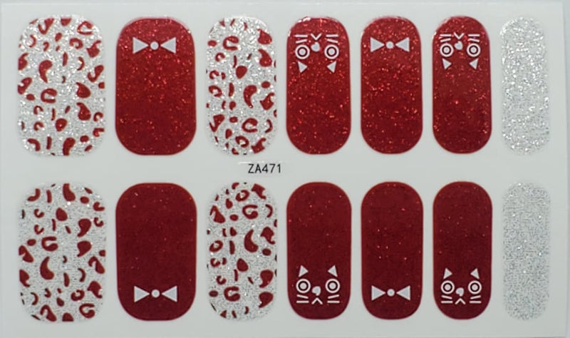 Wild Kittty in Red- Cat Design