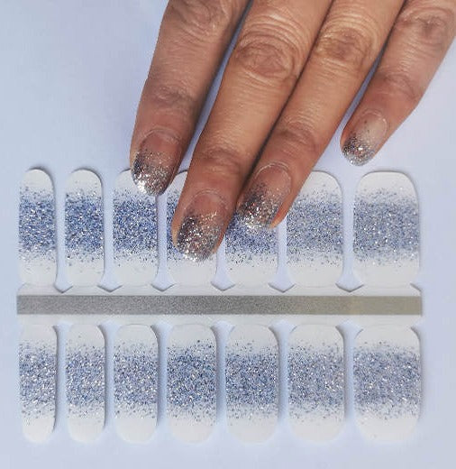 Sky Diamonds-Glitter Tips Design