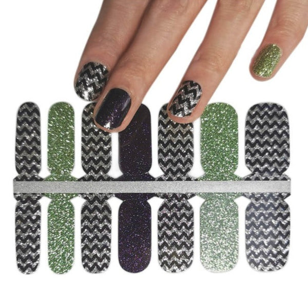 Sweet Lime Chevron-Pattern Design