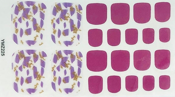 Magenta Crystal toes