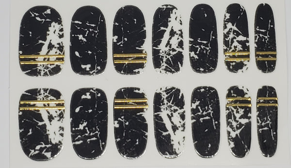 Metallic Black Marble