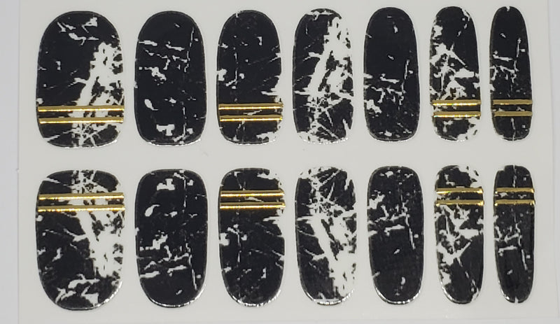 Metallic Black Marble