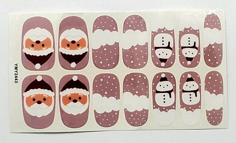 Santa on pink- Christmas Design