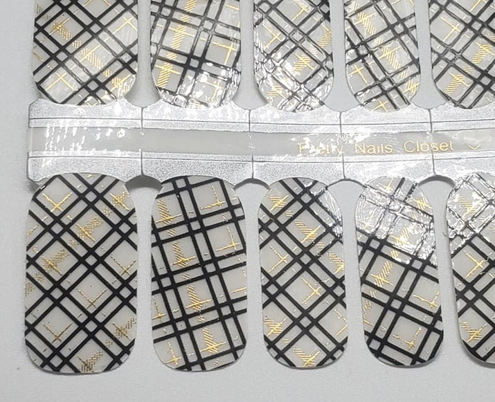 Black and gold Plaid Overlay- Exclusive Design