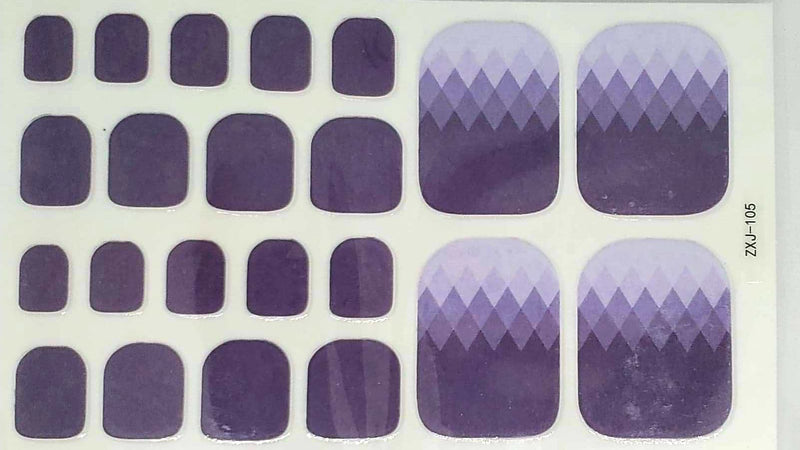 V purple toes