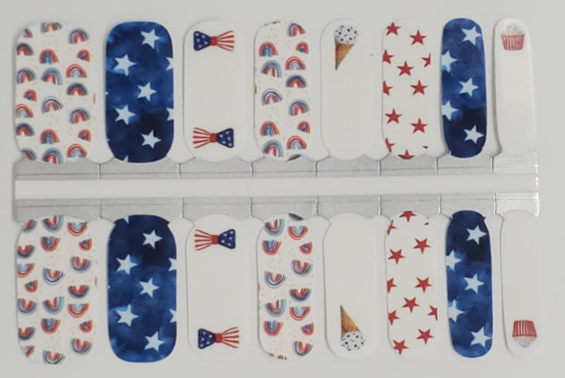 Rainbows and Ice Cream- Patriotic Design