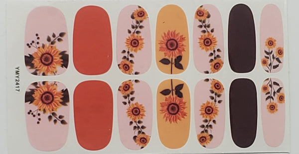 Coral Sunflowers Pastels