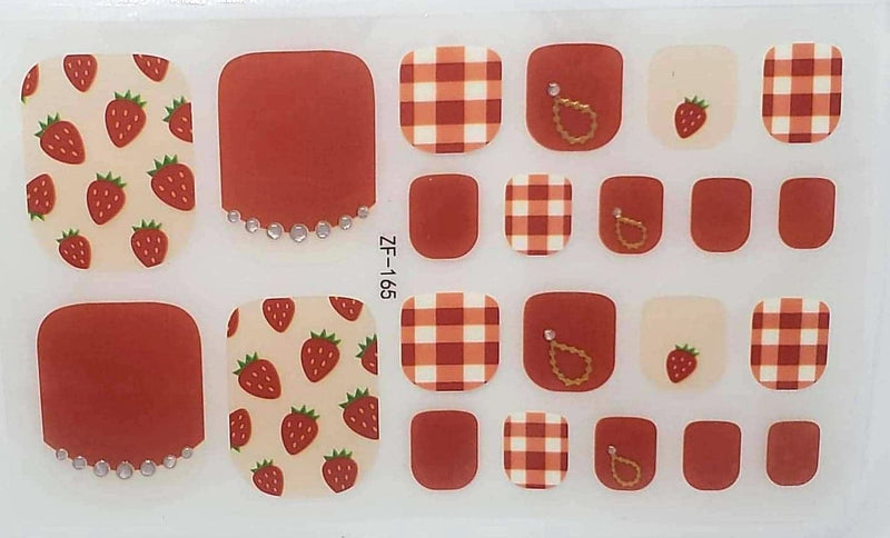 Strawberry Picnic toes