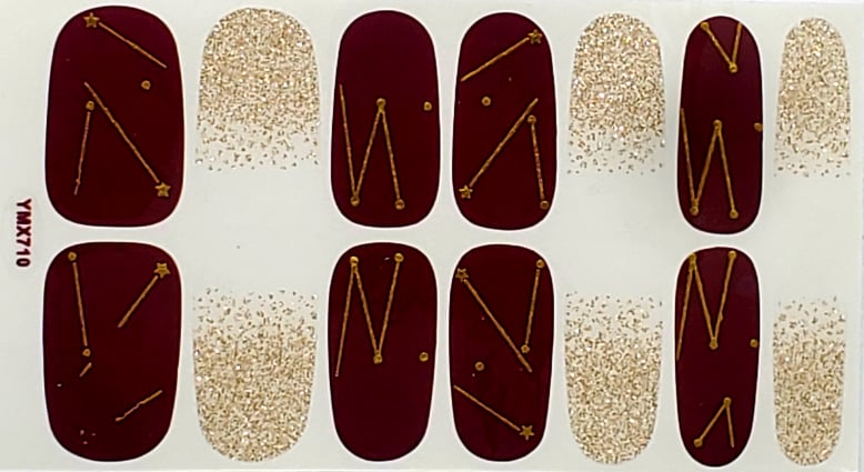 Burgundy Stars