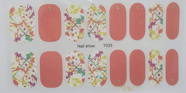 Paint Splater in coral