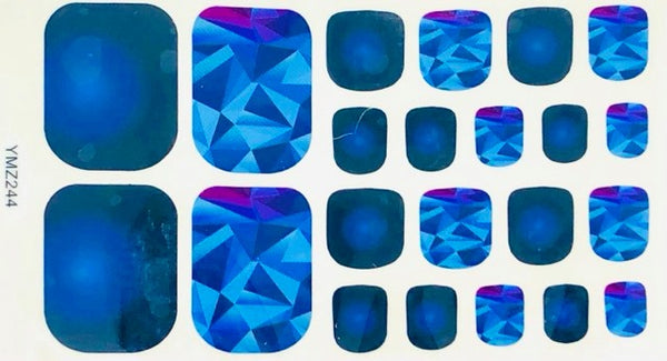 Geo Blue toes