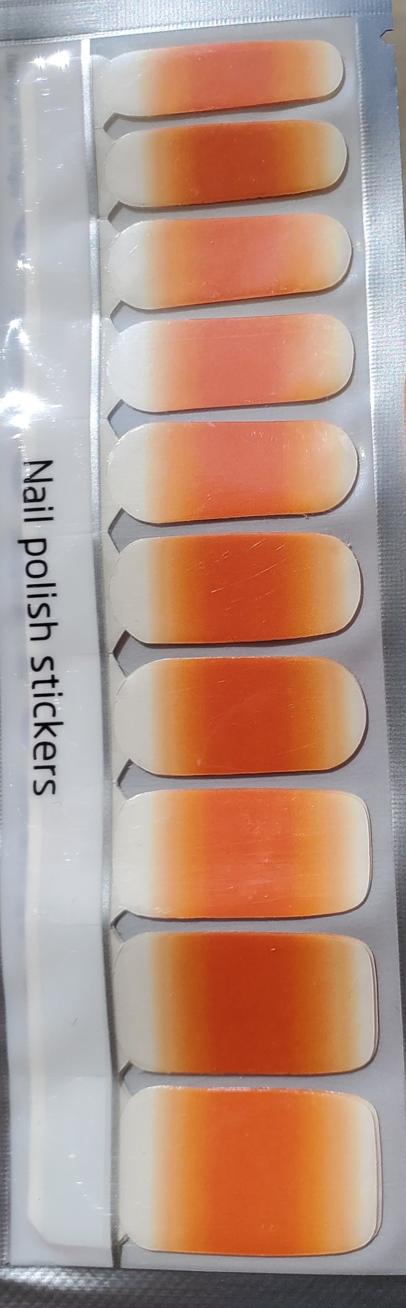 Orange dreamsicle ombre