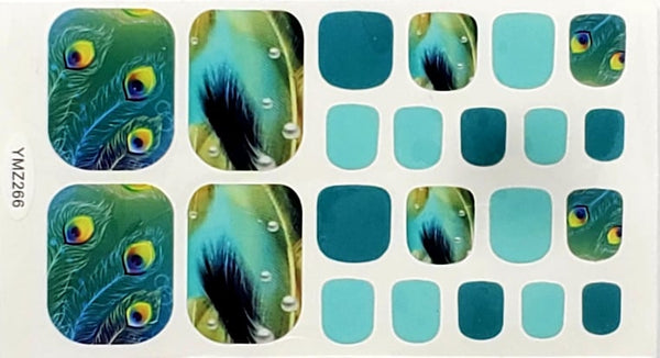 Peacock Feathers Pedi Set
