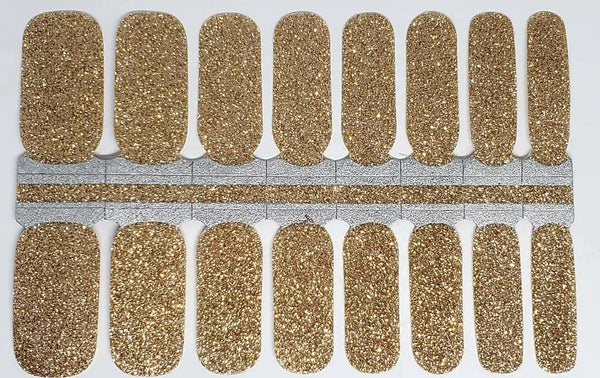 Classic Gold Glitter- Solid Glitter Design