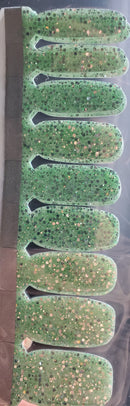 Spring Green-Glitter Design