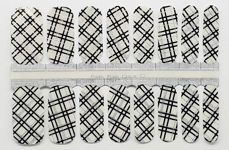 Black and Silver Plaid Overlay- Exclusive Design