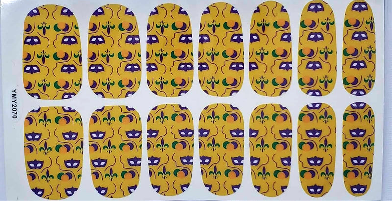 Mardi Gras in gold