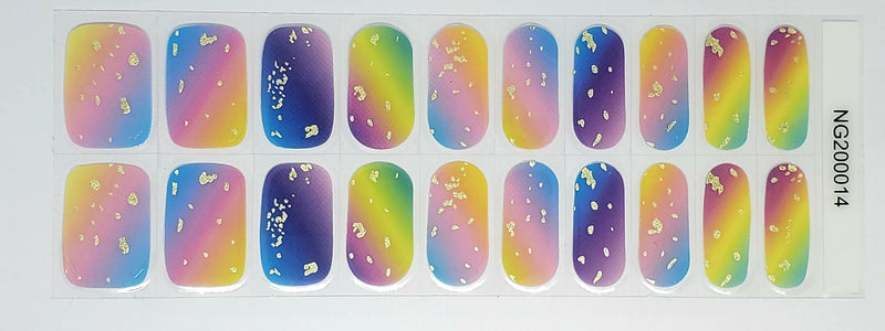 Gel Nail Wraps- Meet the rainbow