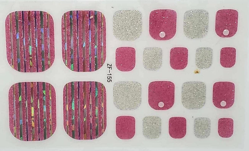 Fuschia Party toes